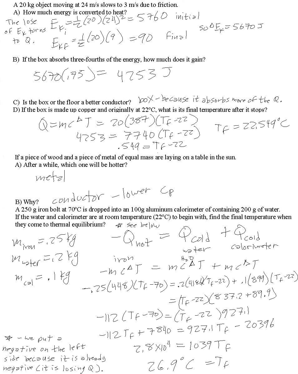 heat of fusion and vaporization worksheet key