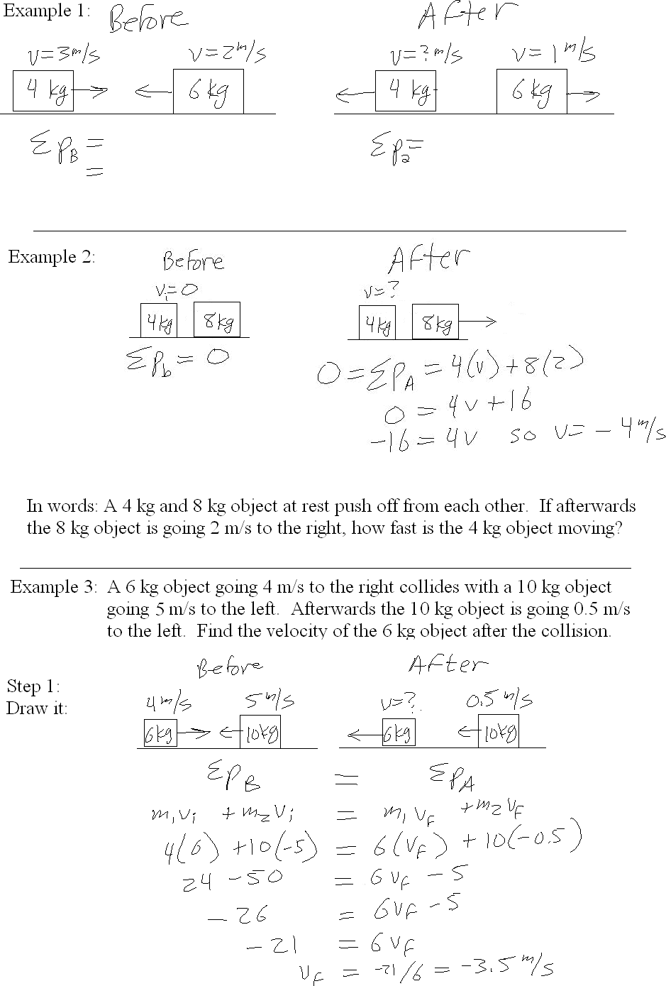 momentum impulse problems worksheet answers